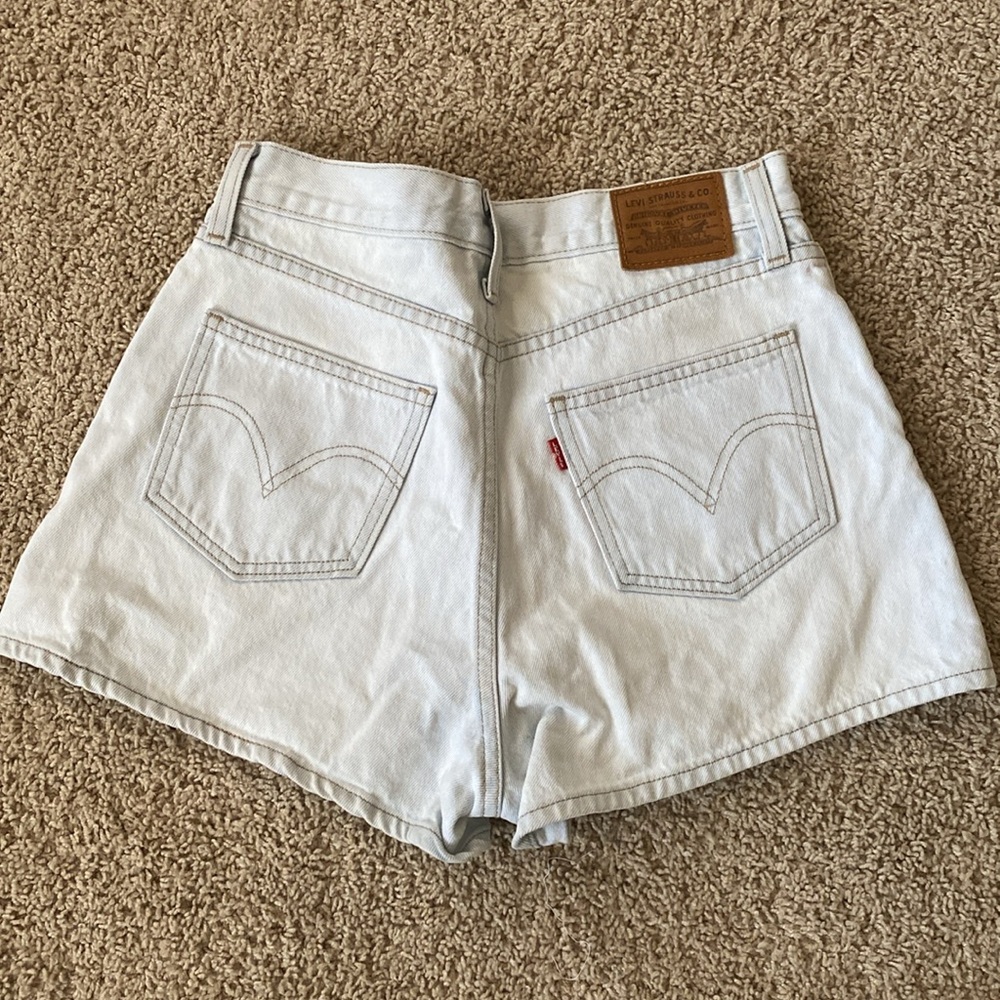 Levi’s light blue denim shorts